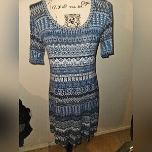 Karen Kane Womans Short Sleeve Scoop Neck Dress Size M